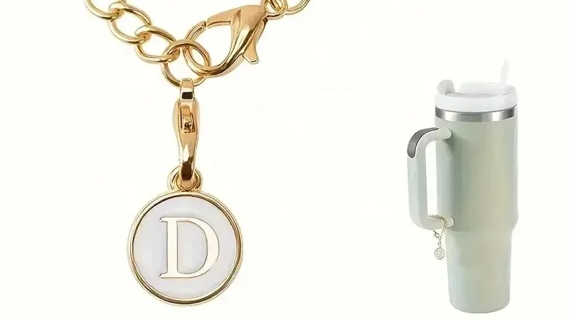Letter Charm Accessories For Cup Name ID Letter Handle For Cup Tumbler