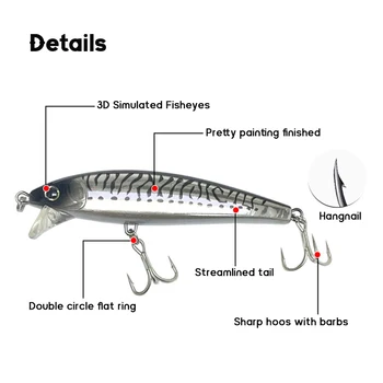 New Design 105mm 47g Deep Diving Minnow Fishing Lure Saltwater Bass Lure Sea Lures and Tackle for Fishing Baits Maker – Minnow – view 3