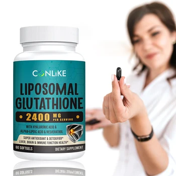 Liposomal Softgels Absorption Active Forme Reduced (GSH) with Hyaluronic Acid Resveratrol Master