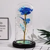 Plastic bottom + leaves Blue laser flower