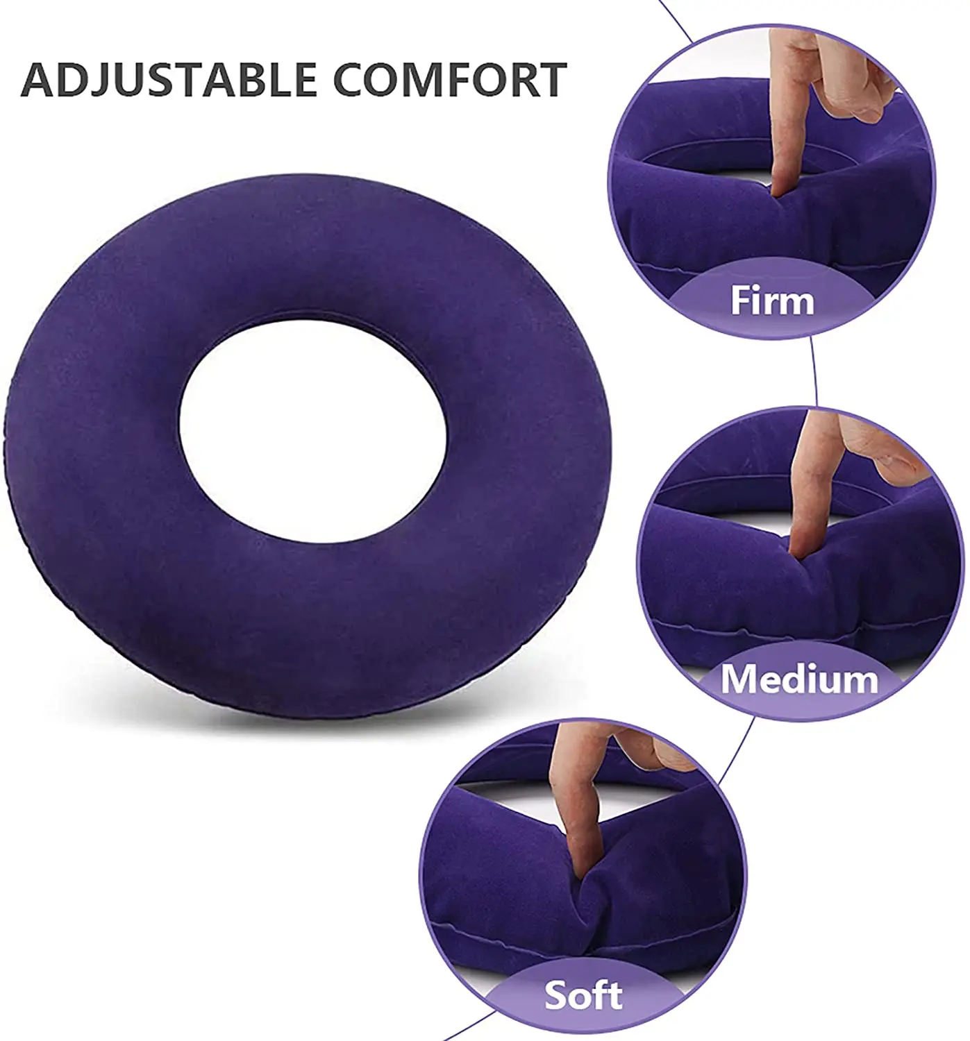 Popular Inflatable Doughnut Ring For Pain Relief Donut Pillow Seat