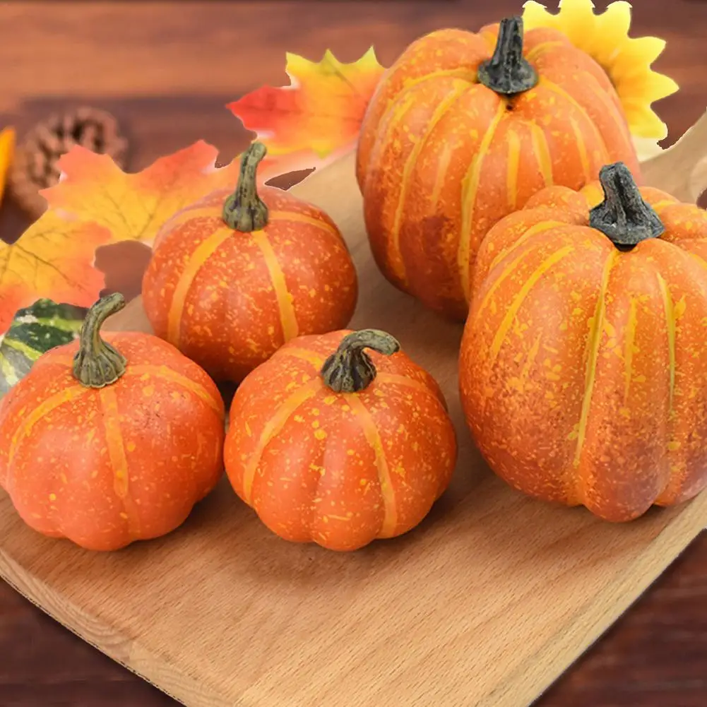 Artificial Foam Pumpkins For Halloween And Thanksgiving Day Decoration