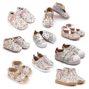 Babyhappy Factory Wholesale OEM&ODM Custom Kids Shoes Pattern Printing Baby Children Shoes Manufacturer