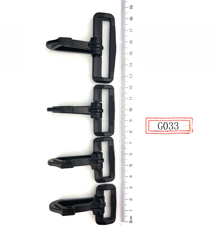 Classic Plastic Rotating Hook Backpack Dog Collar Carabiner Buckles Luggage Webbing Hooks Sewing Accessories Sizes 20mm 25mm