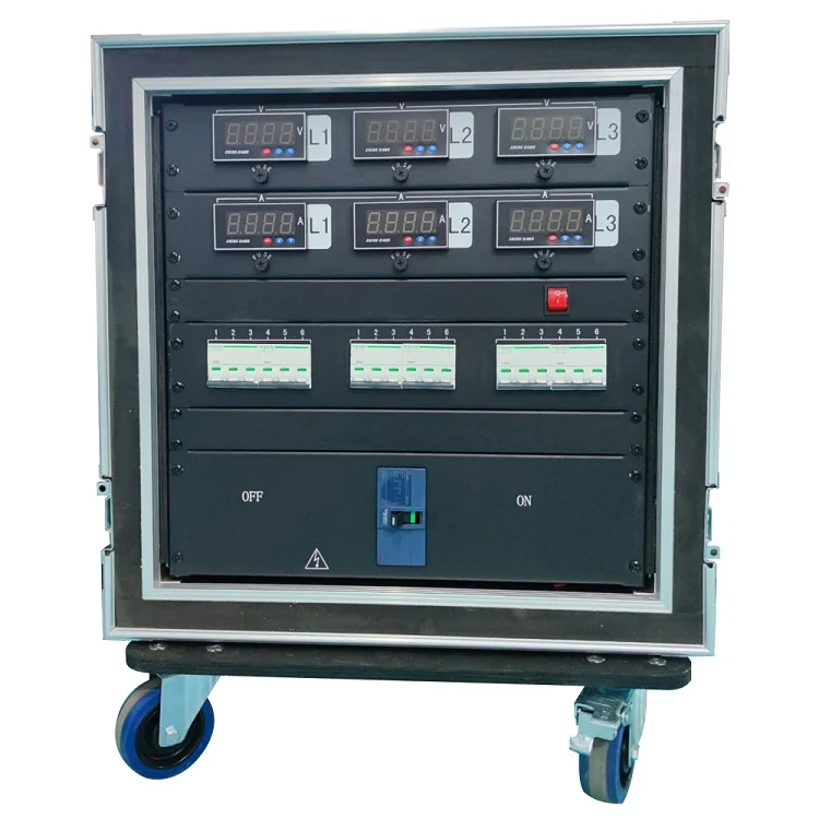 30 Amp Twistlock Output 3 Phase Power Distribution Rack Stage Dj Audio Power Distro Boxes