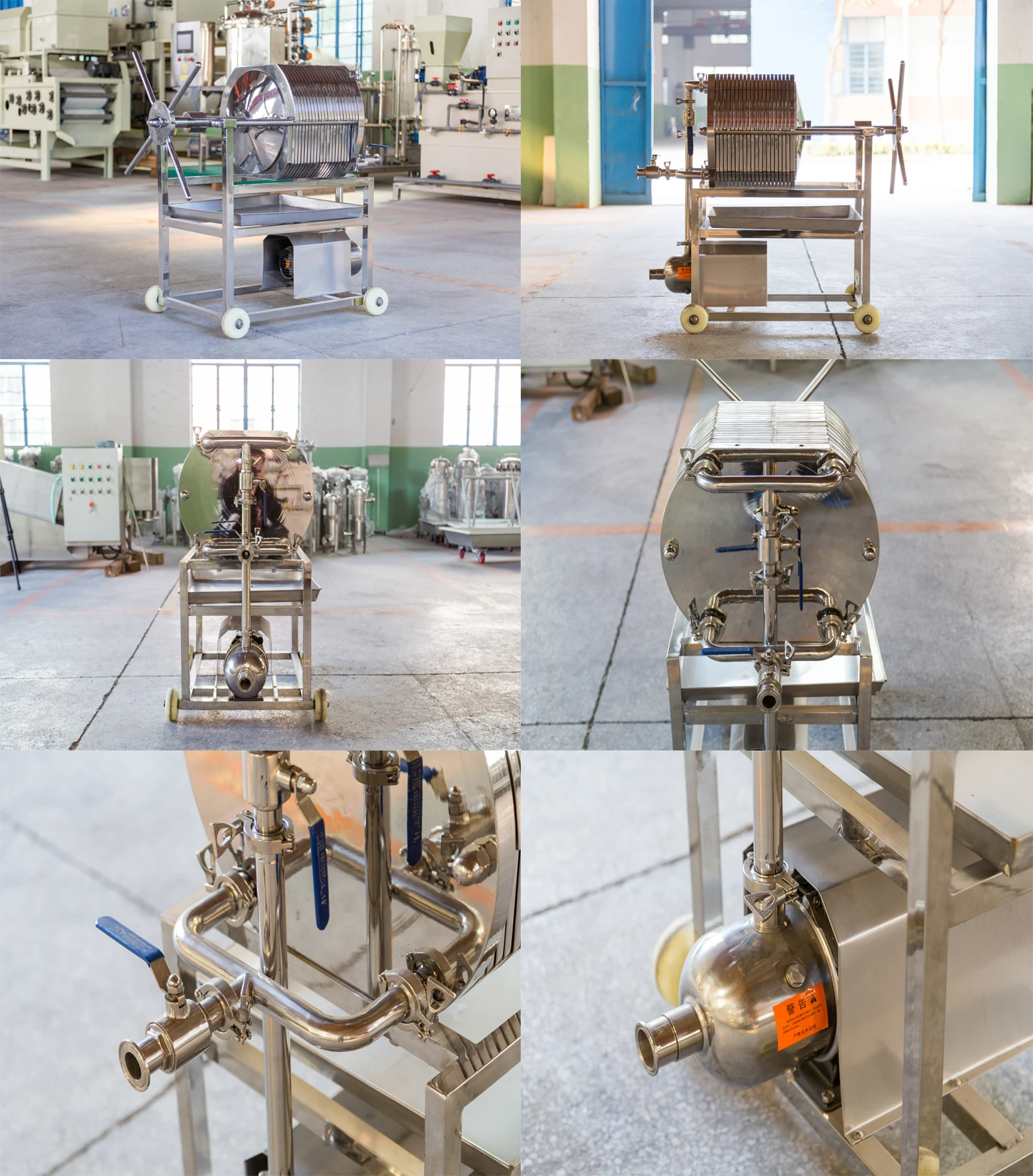 Stainless Steel Plate and Frame Filter Press for Apple Juice