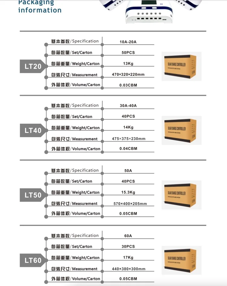 Jc太阳能36v 48v伏60a Pmw太阳能充电控制器 Buy 12v/24v/48v 10a 80a Ce Pwm Led液晶太阳能