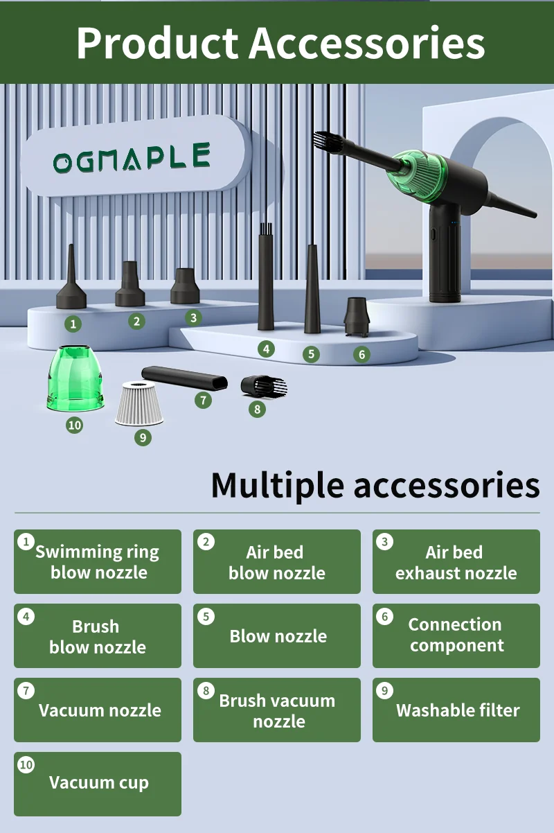 High Quality Air Duster With Vacuum Cleaner Cleaning Machine 12000pa