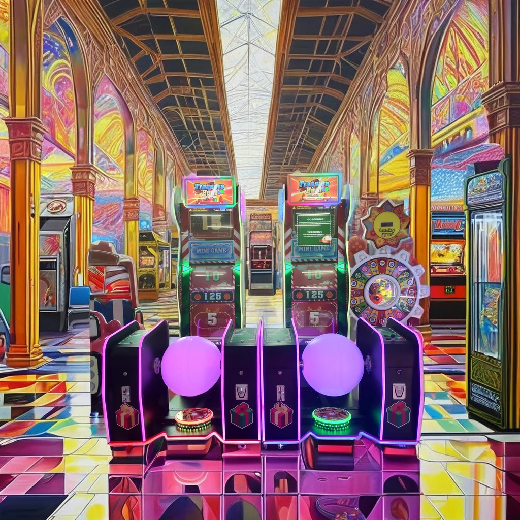 Coin-Operated Video Arcade Game Machine Redemption Tickets Simulator with Boxing 220V Fun Play Zone Made of Plastic