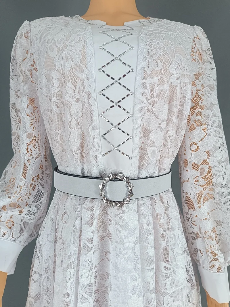 Wholesale african lace dress turkey lace dress White lace dress,3 Pieces Wholesale african lace dress turkey lace dress White lace dress,3 Pieces