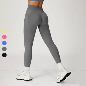 Custom Women Workout High Waist Yoga Leggings Activewear Tummy Control Butt Lifting Seamless Gym Leggings for Women High Quality