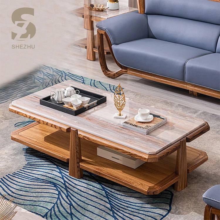 Living Room Furniture Modern Marble Top Coffee Table Living Room Modern Design Wooden Designs Center Table View Wooden Center Table Designs She Zhu Product Details From Foshan She Zhu Furniture Co Ltd