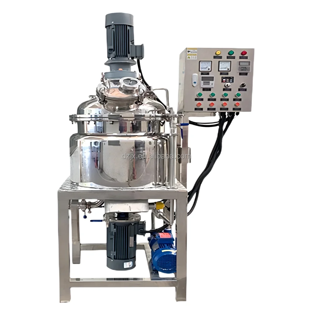 High Quality 500L 5000L Homogenizer Mixer Tank Machine for Gel Foodstuff Grease Plant Ice Cream Water in Oil Emulsion Cosmetic