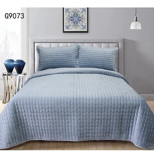 Reliable Quality king Size Embroidery Velvet Bed Bedspread Quilt Cover Set Cheap