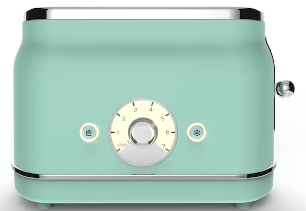 New Arrival Electric Smart 2 Slice Bread Bun Sandwich Long Slot Toaster With Mechanical Knob
