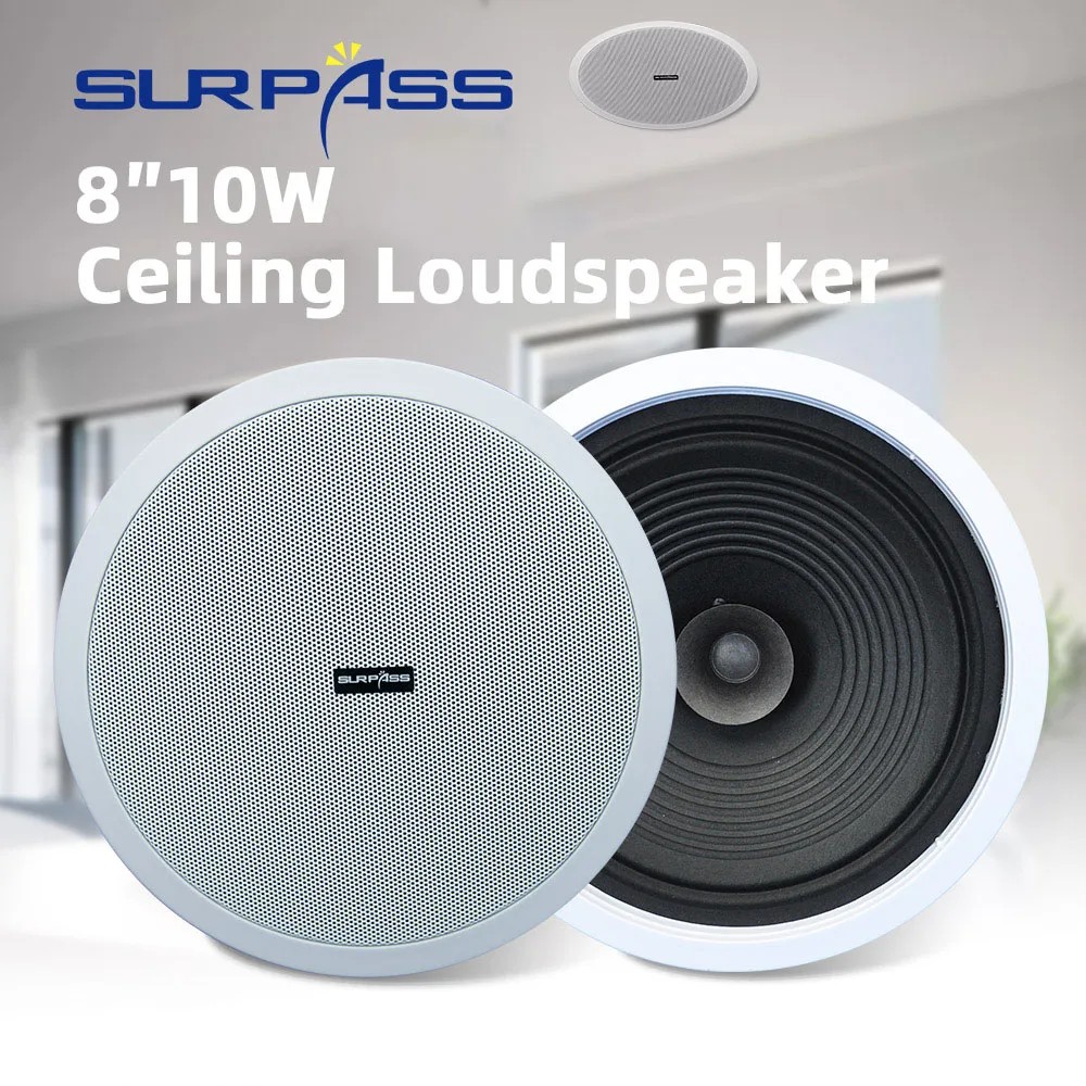 CR815 Surpass CR815 Public Address Broadcast Background Music System 15W Ceiling Speaker 8 Inch Wireless Home Speakers