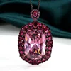Dried rose pendant with Chopin chain