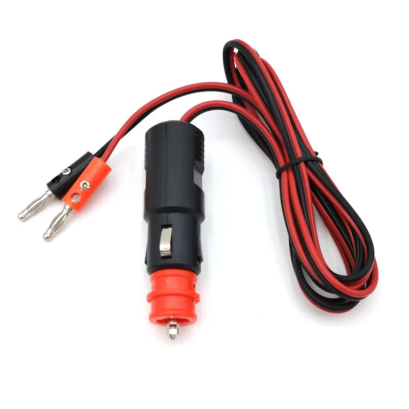 right angle cigarette lighter plug Factory Custom Right Angle Cigarette Lighter Plug DC Power Cable Car  Charger Home Use Electric Charger 12V Nut Adapter