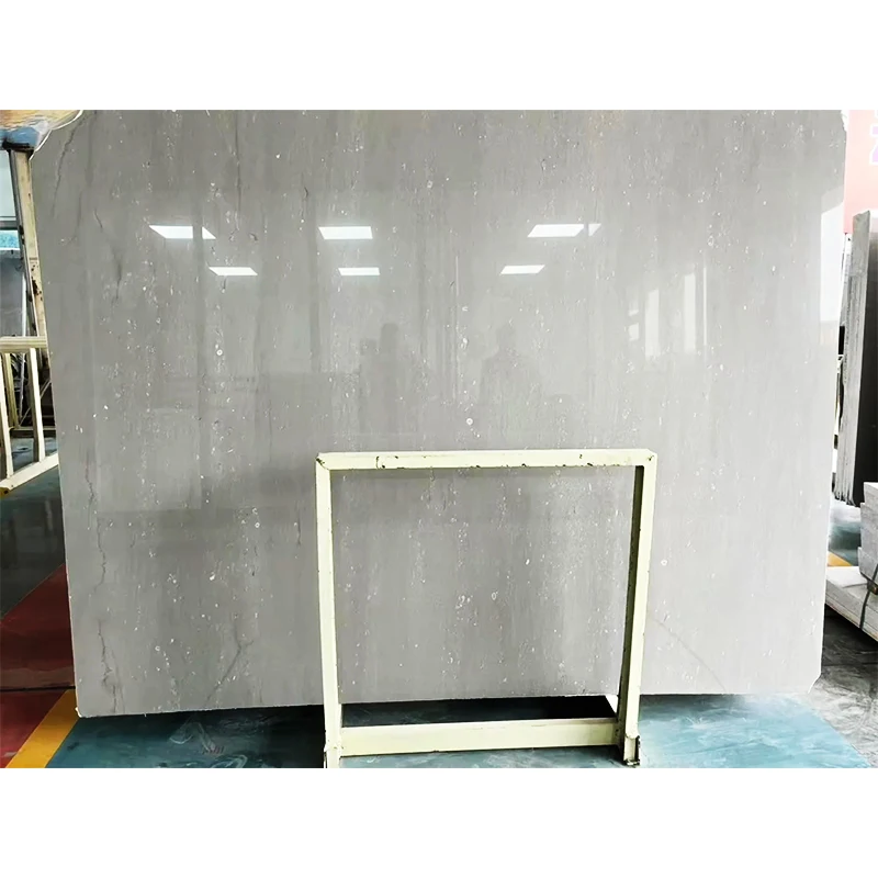 Tấm đá cẩm thạch xám nhạt hiện đại có thể tùy chỉnh, đánh bóng, bền bỉ cho cầu thang trong nhà, sàn và tường – Trang trí đá cẩm thạch với bảo hành 1 năm