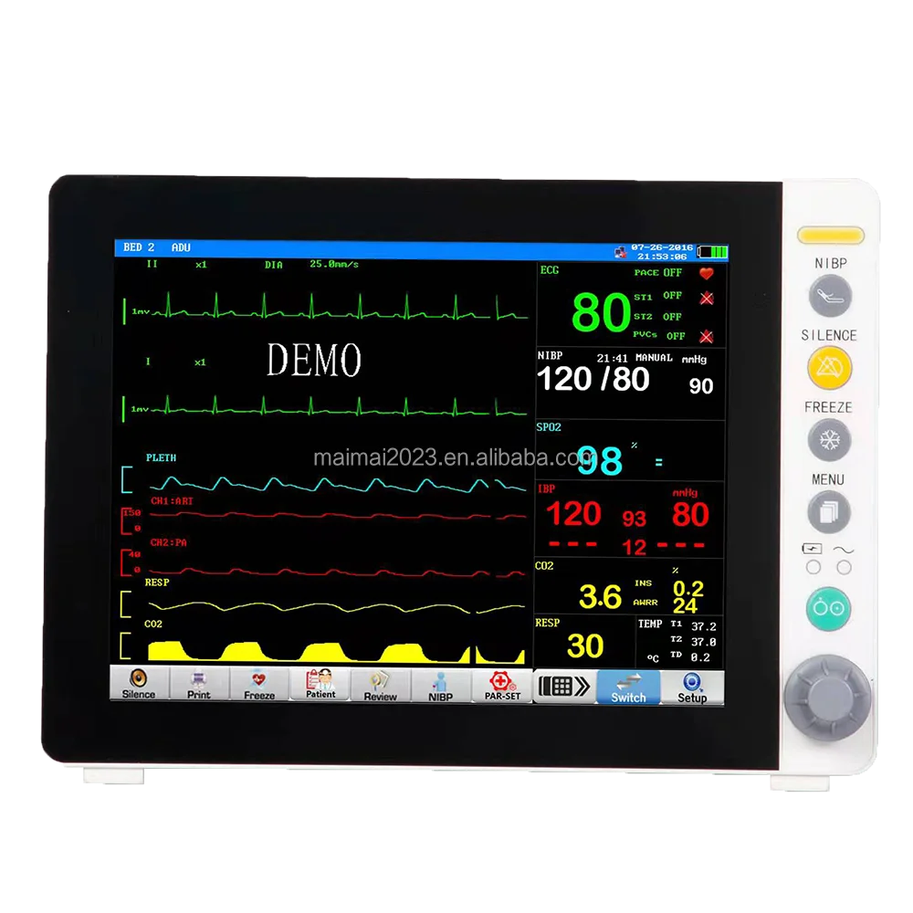 Multi-parameter Digital Mindray Monitor Medical Devices Vital Signs ...