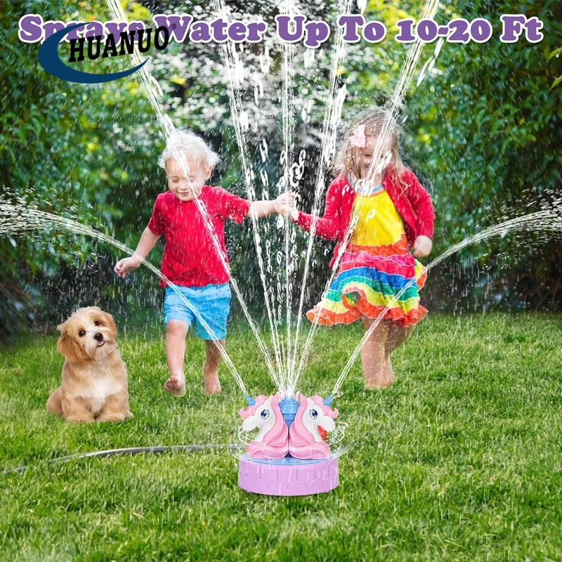 Kids Summer Garden Hose Splashing Toys Backyard Spinning Sprinkler Toy  Sprinkler for Outdoor Water Toys