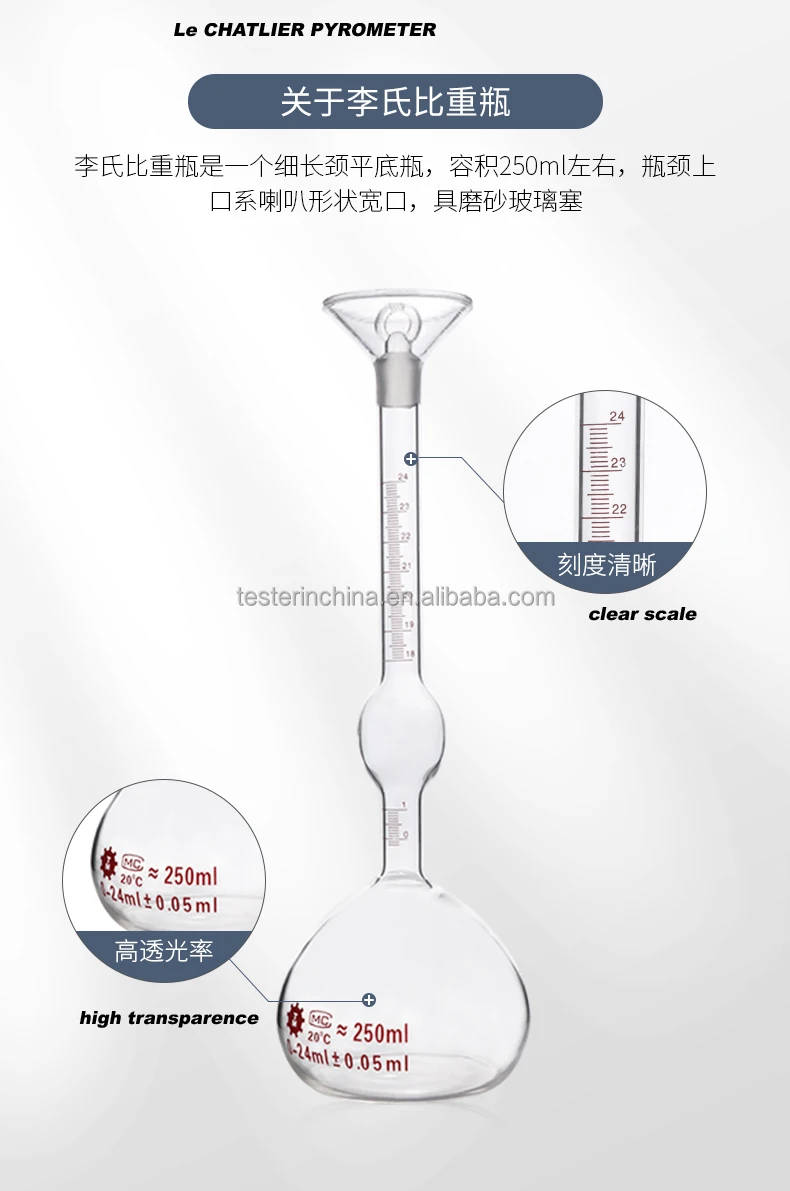 Le Chatelier Glass Flask Pyrometer - Buy Le Chatelier Glass Flask ...