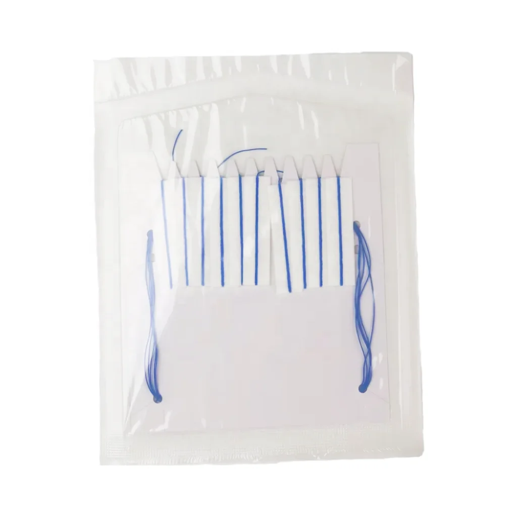 Sterile or non-sterilized X-Ray Detectable Neuro Patties Ultraviolet Light Disinfecting Cotton PE Polyester Medical Consumables