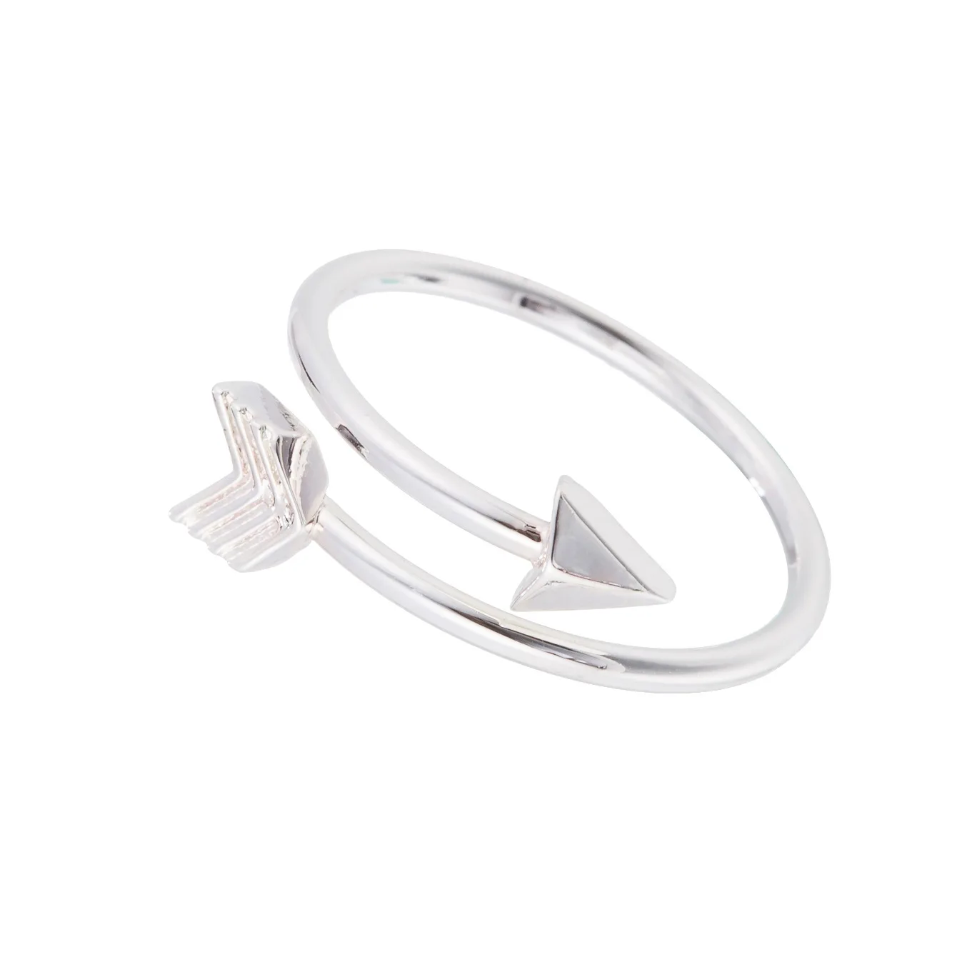 New Open Ring Cupid Arrow Female Japanese and Korean Lovers Simple Pair Ring Stainless Steel Valentine's Day Gift