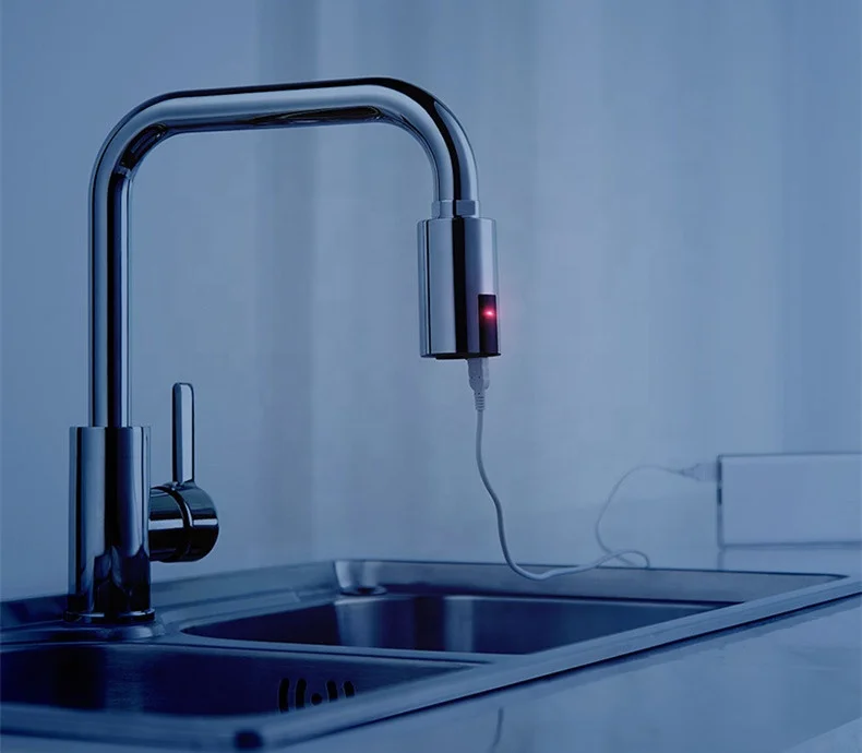 Adaptateur De Robinet Sans Contact 2 Modes - Automatique Motion Pour Cuisine Et Salle De Bain, Hygiénique Et Économe En Eau