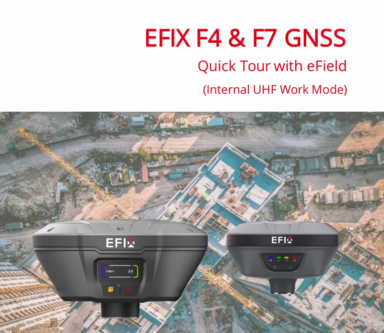 New Efix F7 F4 Survey Gps Rtk Base And Rover Imu Gnss Irnss Rtk ...