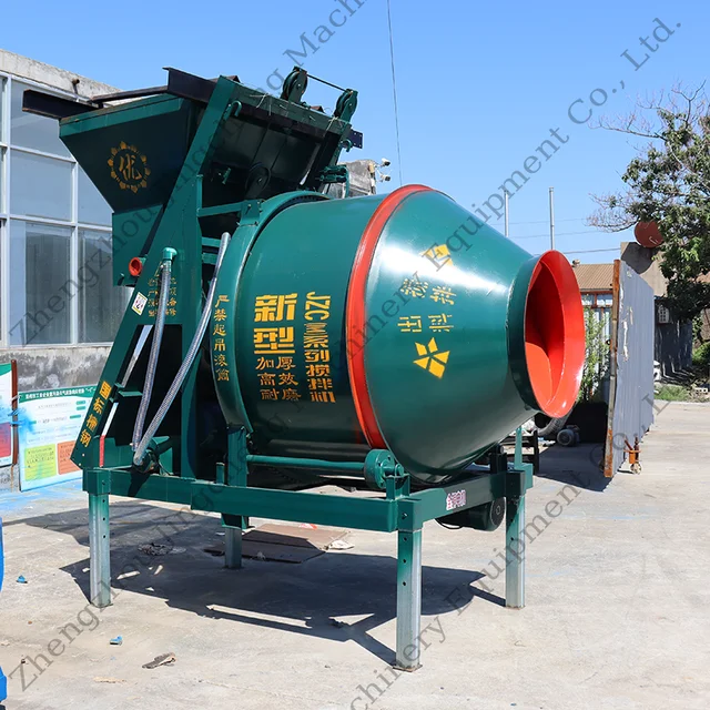 Direct Sale JZC500 Small Fully Automatic Concrete Mixer 500L Mobile Weighted Cement Mortar Fully Climbing Drum Mixer
