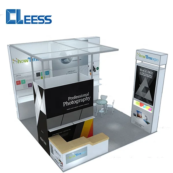 10x10 Custom Exhibition Stall Design Shell Scheme Graphics