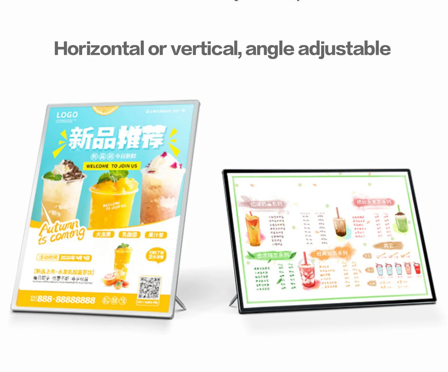 Wholesale Acrylic Table Menu Stand Display Sign Slim Led Light Box Sign