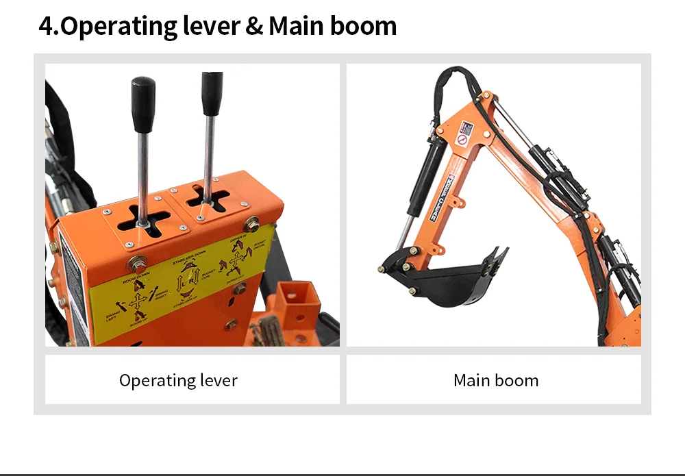 .ATV-SLB15 Excavator Mini Towable Backhoes Small Backhoe with ...