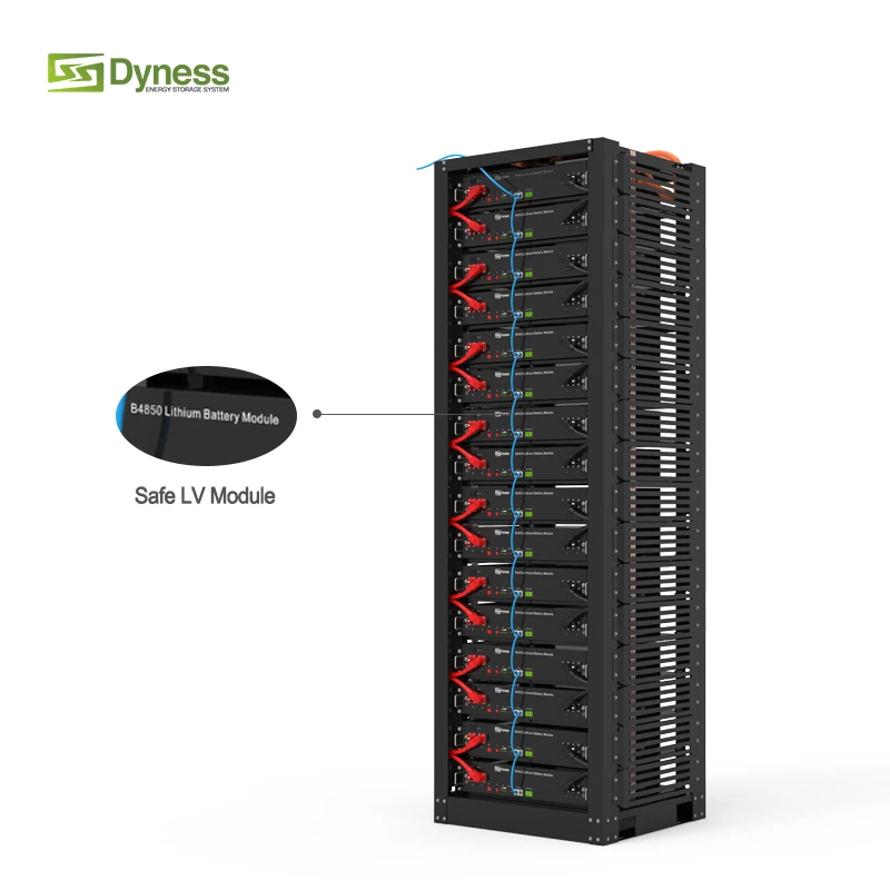 Dyness Lv1 48v Rear Rack Lithium Battery 48v 50ah Battery Module Rack Mounted  48v 500ah Server Rack Energy Storage System