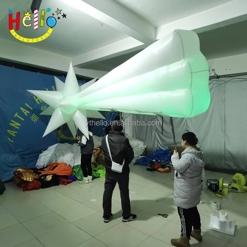 Led Stage Performance Inflatable Meteor Costume Inflatable Walking Costume With Led Light
