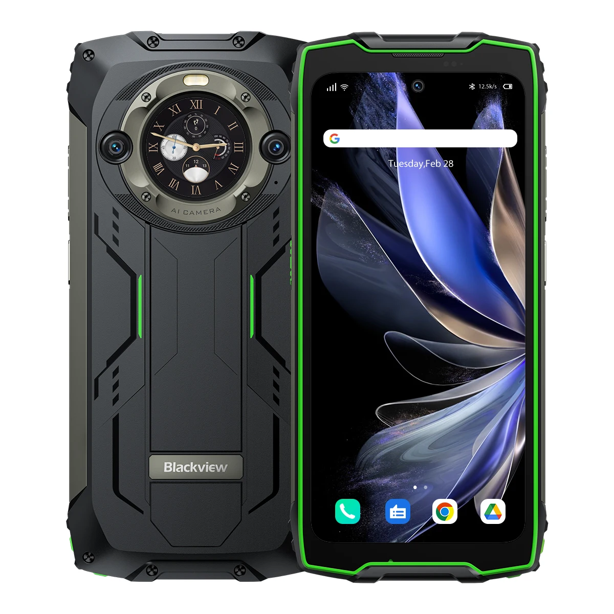 Rugged Smartphone 33w Fast Charge Android 13 Mobile Phone 12+256GB 15080Mah  Battery Dual Display Cellphones Blackview BV9300 Pro