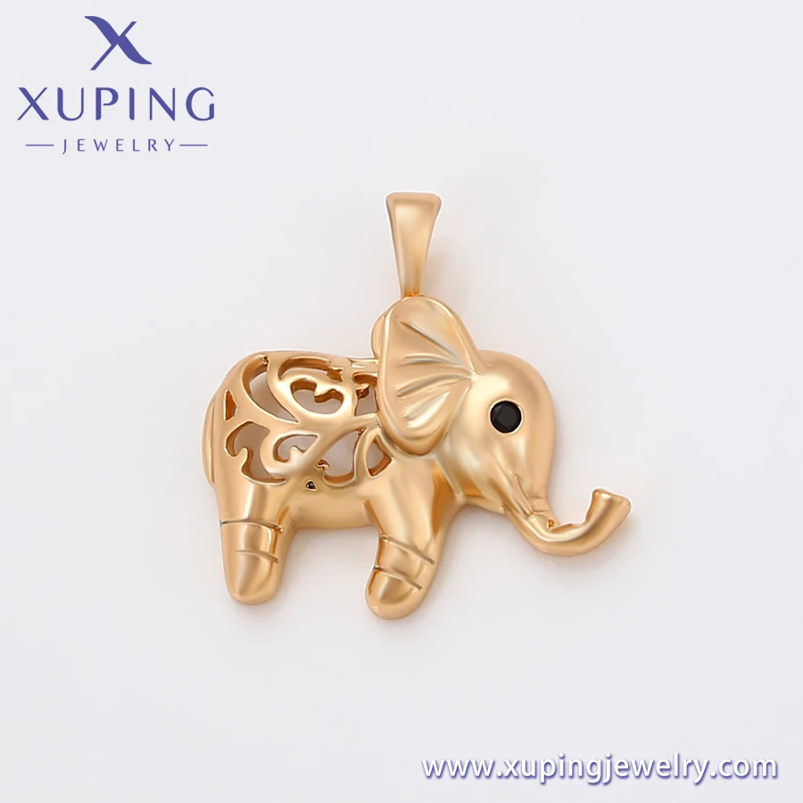 XUPING Chapado en oro Animal Pendientes Collar de Joyas Elefante Moda Joyas Conjuntos 