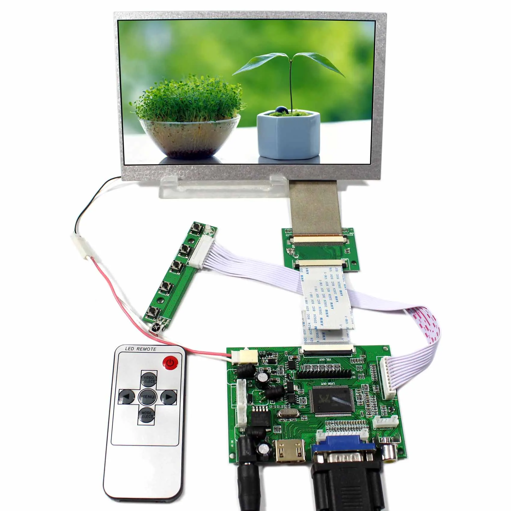 Lcd-плата контроллера антикражная Y2662 V1, 7 дюймов 800x480 разрешение 60pin TFT ЖК-экран