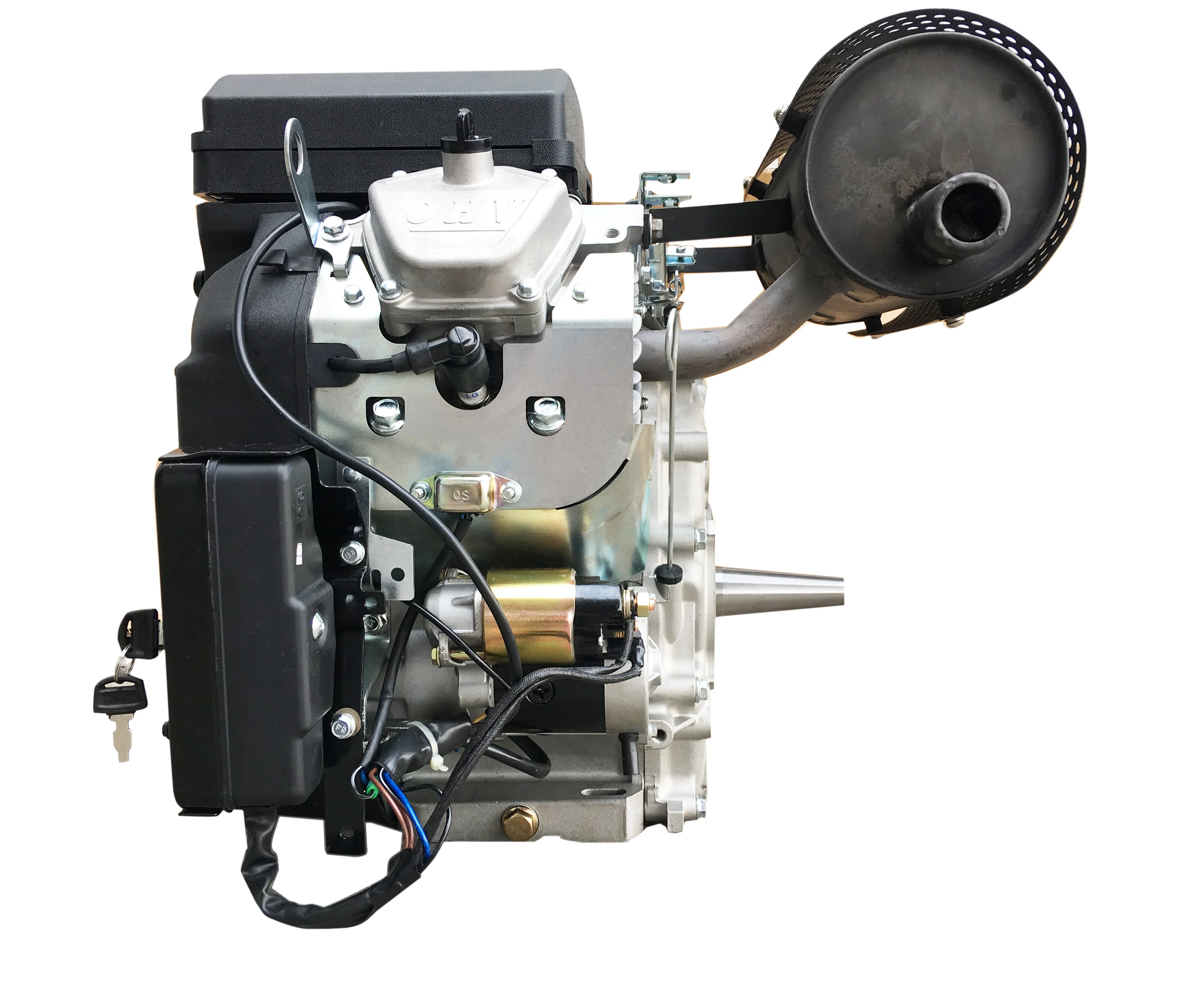 Двухцилиндровый бензиновый двигатель 22HP V для портативных пилой