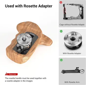 SmallRig Rosette Side Handle for Sony Cameras, for Panasoni Cameras, for Fujifilm Cameras,for Z CAM Cameras-3324 detail image