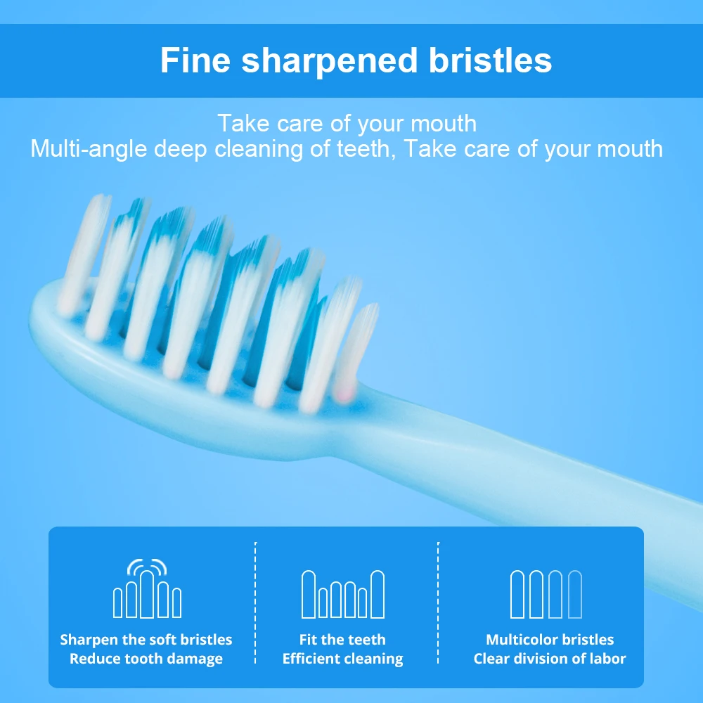 Профессиональный производитель электрической зубной щетки для детей и взрослых, звуковая электрическая зубная щетка, аккумулятор 3PSC, мягкая щетина