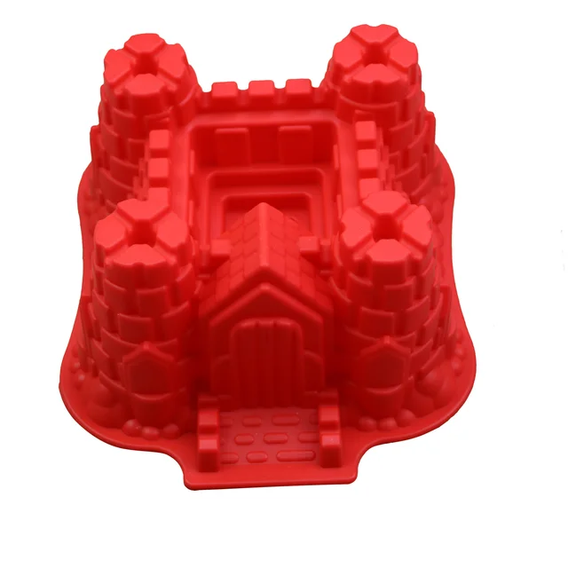 3D Castle Cake Pan Chocolate Gelatinas Ice Cream Bakeware Silicone Mold