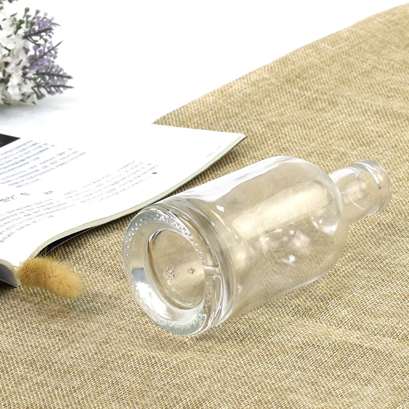 Factory New Product Customization Custom Glass 150ml 15cl clear Mini Empty boston Alcohol Liquor Vodka Wine Bottle