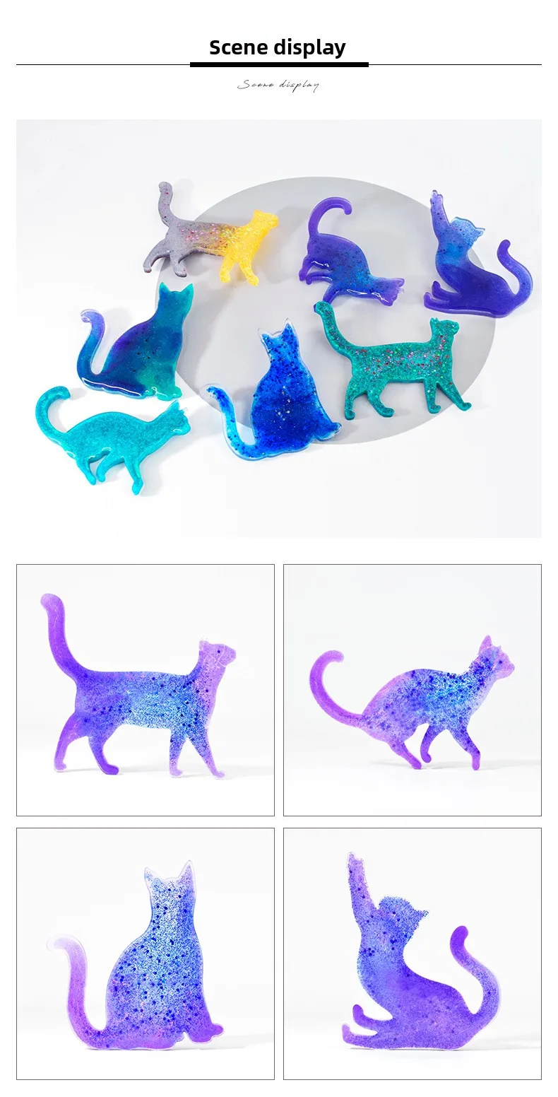 DIY Crystal Glue Cat Nose Pin Silicone Mold, Lucky Cat Fashion Bag Pendant Earrings Decorative Silicone Mold manufacture