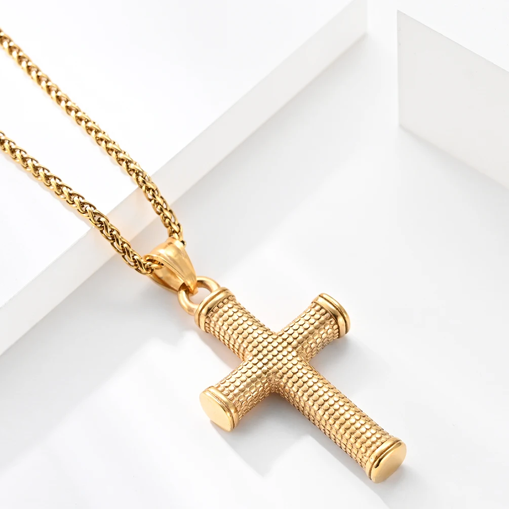 Youth Trendy Religious Jewelry Gold Plated Solid Casting Stainless