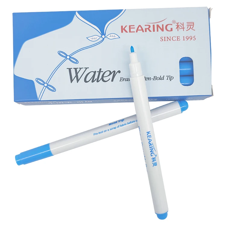 Water Erasable Fabric Marker Pen Blue Kearing Sold per Piece 