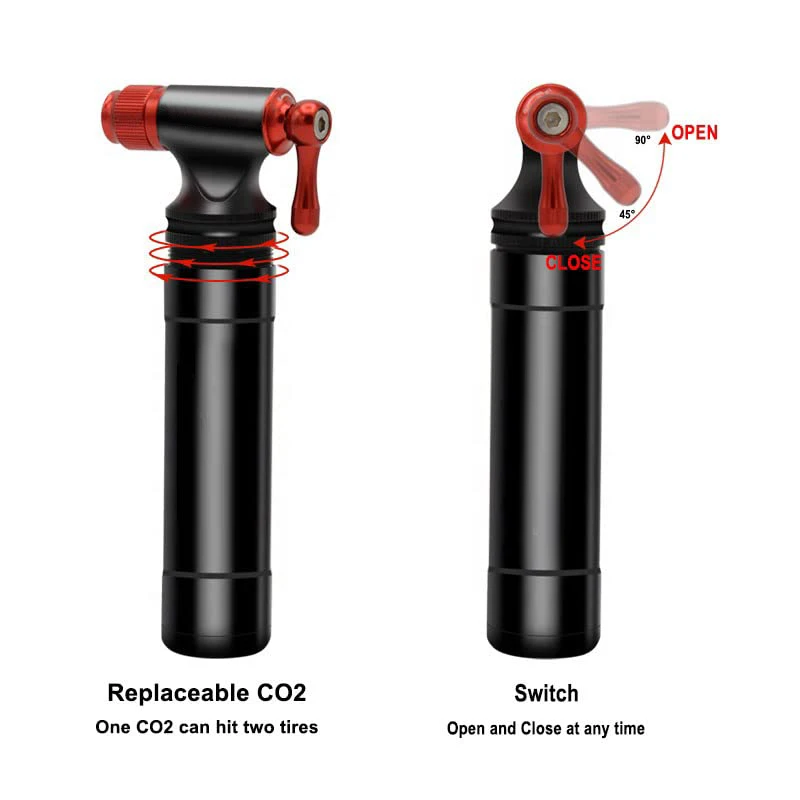 Portable Emergency Mini Aluminium Bicycle Pump With Presta Schrader