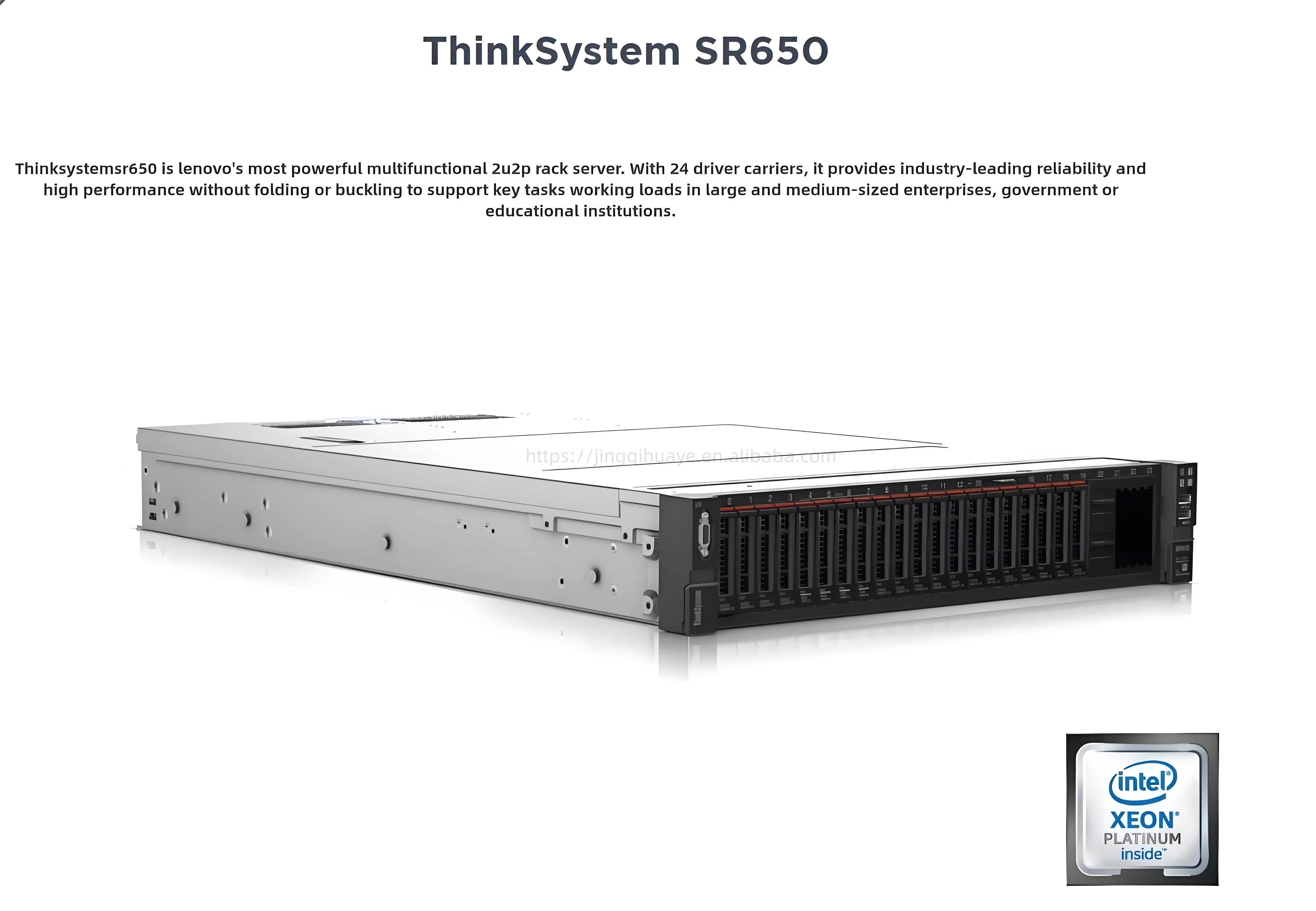 Wholesale/factory Customization/inventory Direct Sales Le-novo ThinkSystem SR650 Rack Mounted Server Warranty of 3 Years