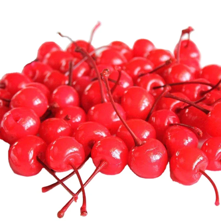 Sharp Dragon Red Cherry Style Canned Thai Fruit 1 Ton Dry Edible Chinese Canned Food 3 Years Shelf Life Preserved With Syrup